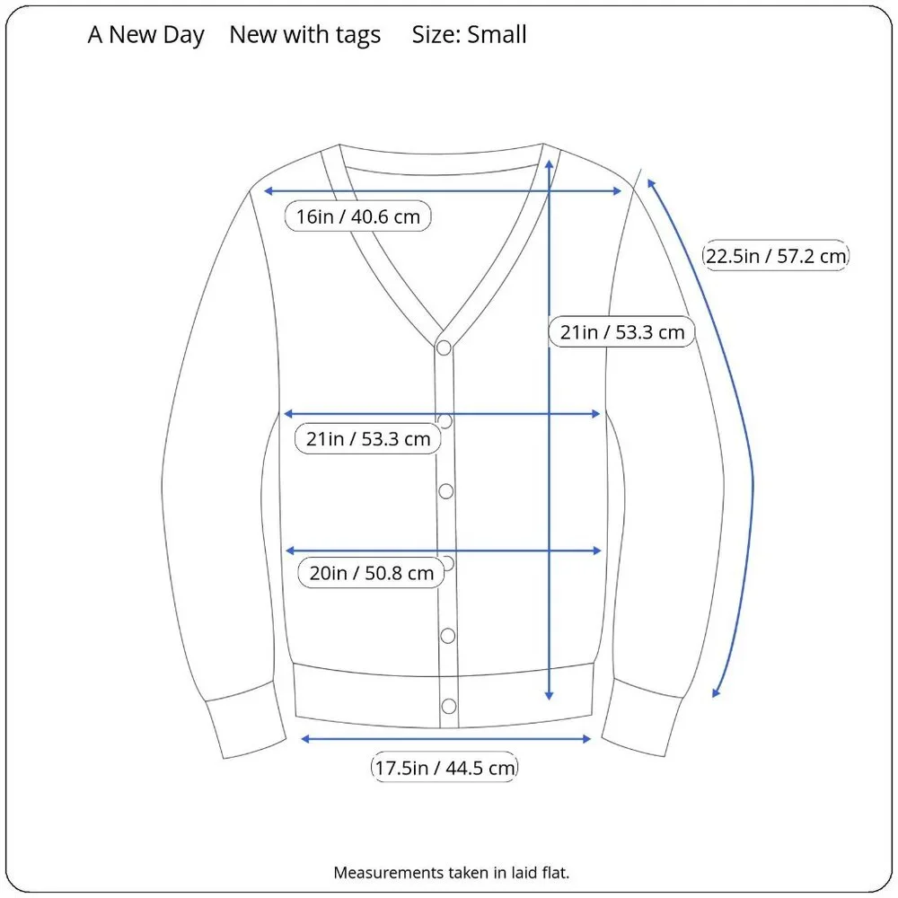A New Day Womens Cream Button-Front Casual Cardigan Sweater Lightweight Small - Picture 5 of 12